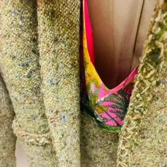 J.crew Olive Brown jacket and dress set wool and silk - Picture 9 of 14